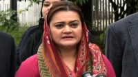 Maryam Aurangzeb talks to media