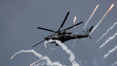 Russian military helicopter