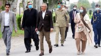 Coronavirus: President Dr Arif Alvi visits isolation center in Taxila