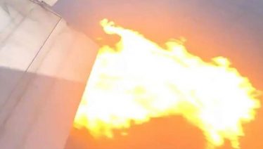Garment fatory caught fire in Gulberg today